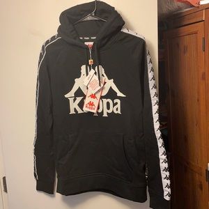 Kappa Men’s hoodies with hood , black and white.